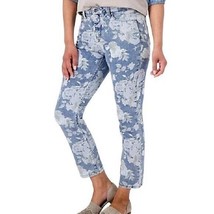 Laurie Felt Floral Daisy Denim Ankle Straight Jeans 8 PETITE (6767) - £26.65 GBP