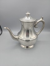 Woodbury Pewter Coffee Teapot Pitcher Pear Shaped Vintage 9&quot; Tall - $19.97