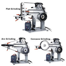 220V Multi-funchion 71-82.7&quot;x2&quot;Belt Grinder Knife Grinder w/VFD&amp;3 Grinding Wheel - £1,139.56 GBP