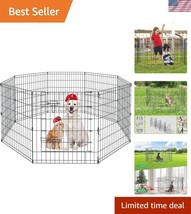 Lightweight &amp; Portable Dog Playpen - 30-Inch Foldable Fence for Medium A... - $73.49
