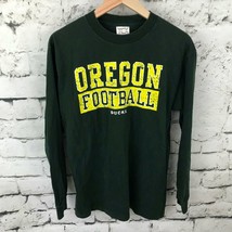 Oregon Ducks Football Mens Sz M T-Shirt Long Sleeve Crew Neck By TCX Apparel - £11.66 GBP