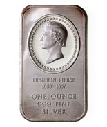 Franklin Pierce By MADISON Mint 1 oz. Silver Art Bar - $1,711.56 MXN
