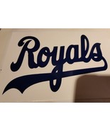 5 x 4 Kansas City Royals script MLB Baseball Vinyl Decal white, navy or ... - $4.03 CAD
