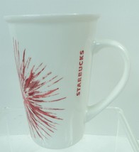 2014 Starbucks Red Starburst Star Holiday Coffee Mug Cup 12 oz. - £3.13 GBP