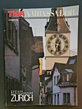 1989 November TWA Ambassador magazine Centers of Civilization Zurich M526 - £6.24 GBP