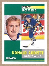 1991-92 Pinnacle #330 Donald Audette Buffalo Sabres - £1.45 GBP