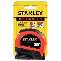 STANLEY LeverLock 25 ft. L X 1 in. W Compact Tape Measure - $16.95