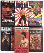BRUCE LEE &amp; BRANDON LEE lot of 7 VHS tapes (as shown) includes one boxed... - £23.77 GBP