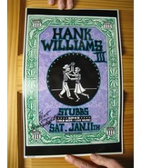 Hank Williams III Poster Offset The 3 Third S/N Brian Salvador Curly - $180.64