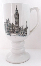 Vintage 1965 Big Ben Pedestal Coffee Cup Mug Underglaze Ironstone Kayson&#39;s Japan - £15.81 GBP