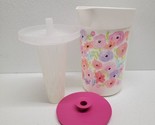 Tupperware Art of Spring Infuser White Pitcher Floral Print 2QT Complete... - $29.60