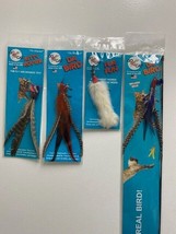 4 Count Da Bird Go Cat Feather Rod Fur Fun, Da Bird Refill &amp; Kitty Kopter Toy - £21.99 GBP