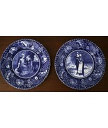 Pr. Antique Plate Rowland &amp; Marsellus c1900 Plates Alden &amp; Pricilla Long... - £70.59 GBP