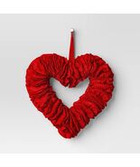 Threshold Felt Heart Valentine&#39;s Day Wreath Red Felt Decoration 14&quot; - €14,32 EUR
