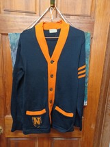 Vtg 50&#39;s  College/High School Wool &quot;N&quot; Letterman Varsity Cardigan Sweate... - $69.45 CAD