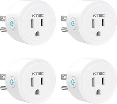 Smart Plug 4 Packs, Ktmc Mini Wifi Outlet Compatible With Alexa, Etl Cer... - £35.94 GBP