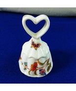 Aynsley Cottage Garden Porcelain Dinner Bell With Heart Shape Handle - $620.76 MXN