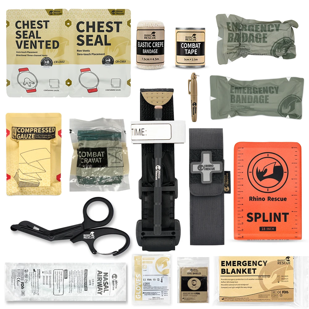 RHINO RESCUE Tactical Trauma Kit To Configure Survival Kit Outdoor Emergency - £57.12 GBP+