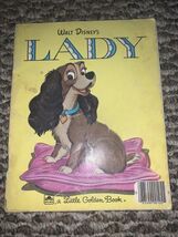Vintage Walt Disney's Lady A Little Golden Book 1954 2nd printing (Paper... - $9.41