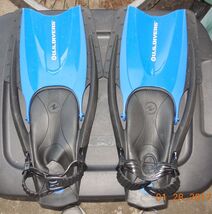 U.S. Divers Snorkeling Fins Blue black Size Large (10-13) - $29.65