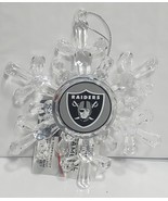 Las Vegas Raiders Acrylic Snowflake Ornament - NFL - $17.58 CAD