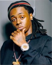 Lil Wayne looks cool posing for cameras 8x10 inch press photo - $14.99