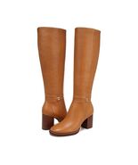 Sam Edelman Women&#39;s Elsy Leather Boot Caramel Size 5 Block Heel Knee Hig... - $917.36 MXN