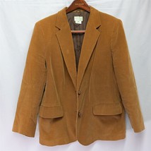 Vtg De Miera 40R Dark Khaki Corduroy Japan 2Btn Mens Blazer Jacket Sport Coat - £39.95 GBP