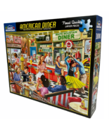 White Mountain American Diner 1000 Larger Piece Jigsaw Puzzle Pre Owned ... - $12.63