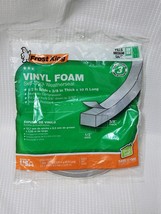 Frost King V445H Vinyl Foam Tape, 1/2 W&quot;, 3/8&quot; Thick, 10&#39; L, Grey - £7.81 GBP