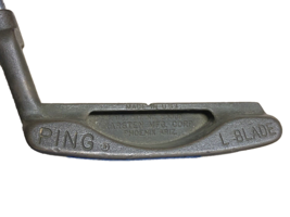 Ping L-Blade Putter Karsten Mfg. Corp Phoenix ARIZ 35&quot; Vintage Ping-Man Grip RH - £39.94 GBP