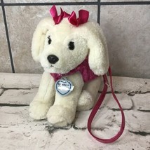 Poochie &amp; Co Puppy Dog Plush Purse Handbag Lab Retriever Pink Sequined - £9.33 GBP