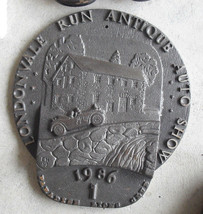 COOL Cast Iron 1986 Londonvale Run Antique Auto Show Lions Club Plaque - £75.82 GBP