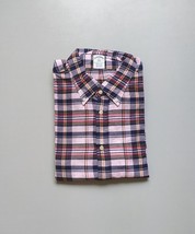 Brooks Brothers Check Plaid Long Sleeve Button Down Cotton  Shirt FTP 0013 - $35.64
