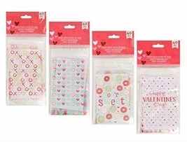 Valentine Themed Treat Bags with Zip-Seal - £7.91 GBP