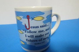 Abbey Press Coffee Mug Matthew 4:19 Follow Me And I Will Make You Fishers Of Men - £11.12 GBP