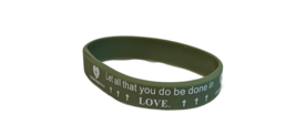 1 Corinthians 16:14 Inspirational Christian Silicone Bracelet - $4.99