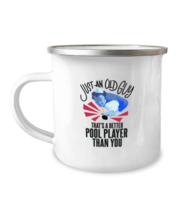12 oz Camper Mug Coffee Funny Pool Player  - £15.65 GBP