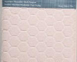 Microfiber Drying Mat,approx. 16&quot; x 19&quot;, PINK COLORED HEXAGONS, white ba... - $14.84