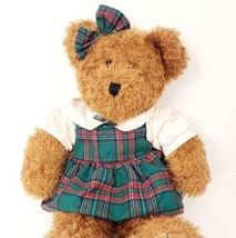 JC Penney Bear Holiday Collection Christmas XL Vintage Stuffed Animal PLSHY3 - £27.72 GBP