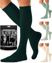 Bluemaple Compression Socks 4 Pairs Circulation Support Running Athletic - $219.40 MXN
