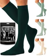 Bluemaple Compression Socks 4 Pairs Circulation Support Running Athletic - $219.40 MXN