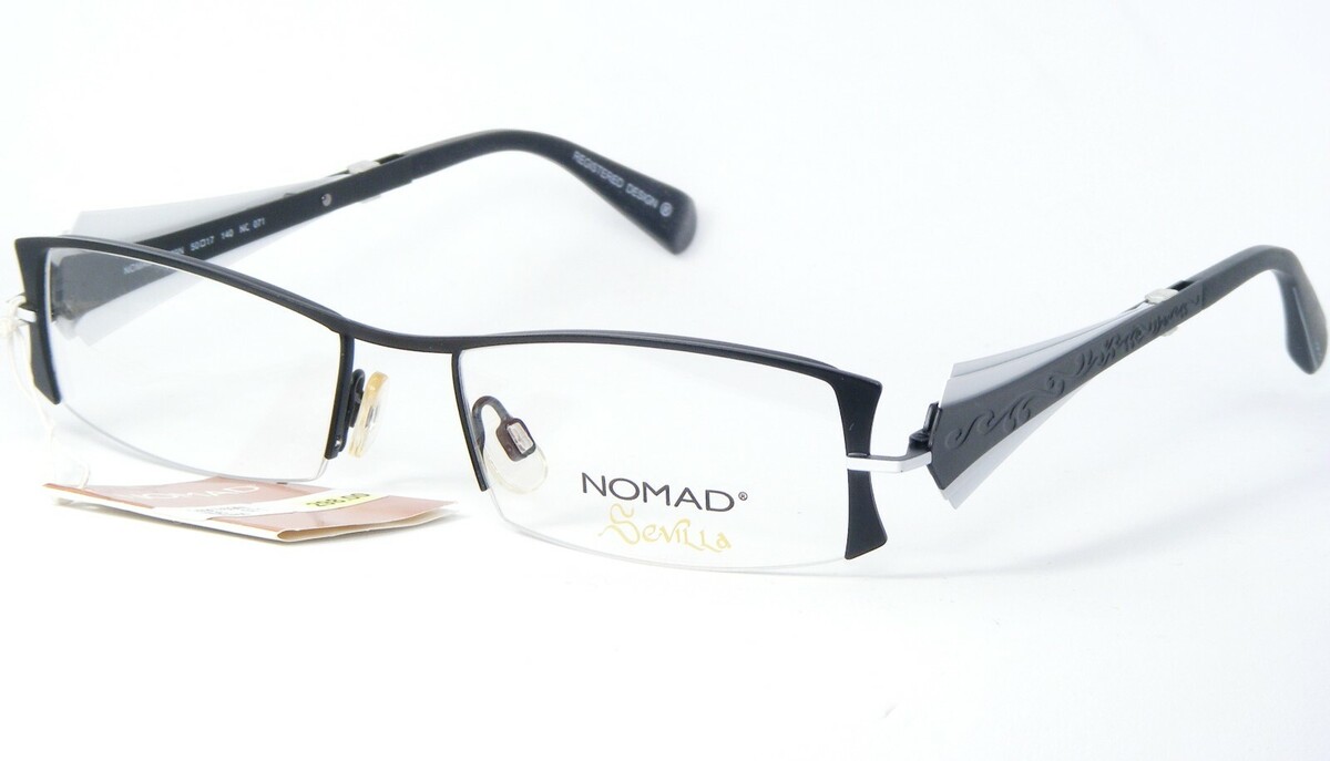 Morel Nomad 1769N Kein 071 Schwarz/Weiß Brille 50-17-140mm Französisch - $127.66