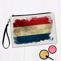Netherlands : Gift Makeup Bag Distressed Flag Vintage Dutch Expat Country - £9.38 GBP