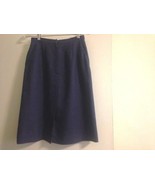 Vintage Navy Blue Linen Skirt - $64.28 CAD