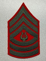 Circa 1959-1992, Usmc, Master Serg EAN T, Musician, Chevron, Green On Red Felt - $9.85