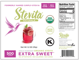 Stevita Extra Sweet - 500ct Packets - $59.00