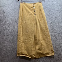 VTG E Clair Designs Austin Texas Western Skirt Yellow Cotton - £14.15 GBP