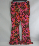 No Boundaries Women&#39;s Bright Colorful Floral Legging Wide Leg Pants Size XL - £9.31 GBP