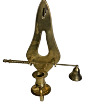 11 x 1/4 x 4 Flat Wall Sconce in Brass Wall Sconce With Ornate Douter - £14.40 GBP